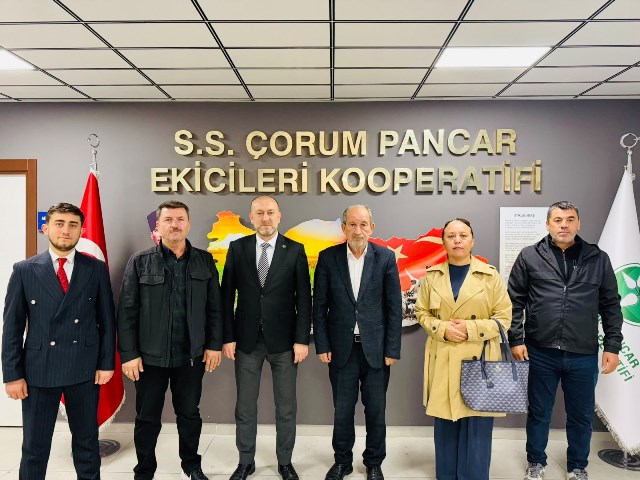 YRP ÇORUM İL BAŞKANI NURİ KUŞCU’DAN PANCAR EKİCİLERİ KOOPERATİFİ’NE ZİYARET
